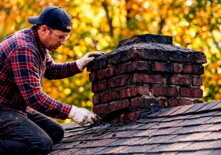 Crown mended in leaf season on a Morristown chimney